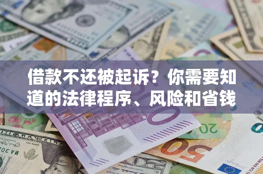 济南借款不还被起诉？你需要知道的法律程序、风险和省钱技巧